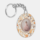 Sleek Graduation Gifts for girlfriend Photo Rose  キーホルダー (正面左)