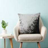 Sleek Grey Black with Silver Details クッション (椅子)