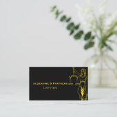 Sleek Law & Justice Business Card | Attorney 名刺 (スタンド正面)