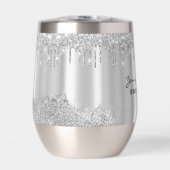 Sleek Luxury Glitter Drips Silver (正面)