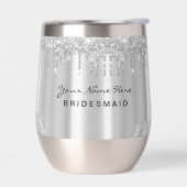 Sleek Luxury Glitter Drips Silver (左面)