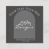 Sleek Minimalist エンクロージャーカード (正面)