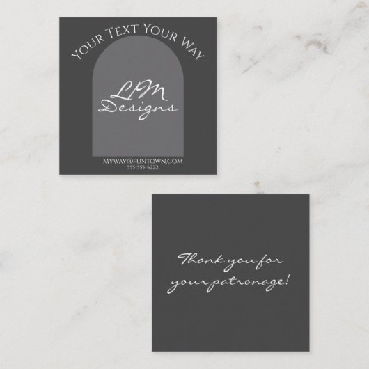 Sleek Minimalist エンクロージャーカード (正面/裏面)