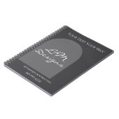 Sleek Minimalist ノートブック (左側)