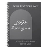 Sleek Minimalist ノートブック (正面)