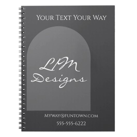 Sleek Minimalist ノートブック (正面)