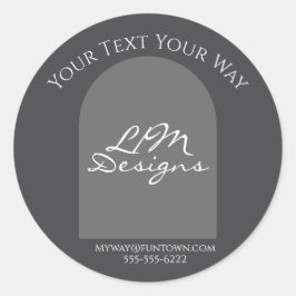 Sleek Minimalist ラウンドシール