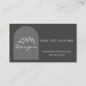 Sleek Minimalist 名刺 (正面)