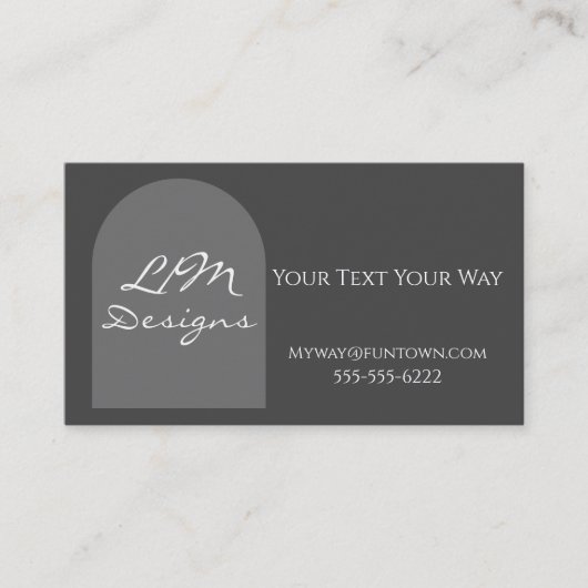 Sleek Minimalist 名刺 (正面)