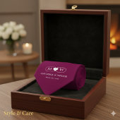 Sleek Minimalist Modern Wedding Burgundy ネクタイ