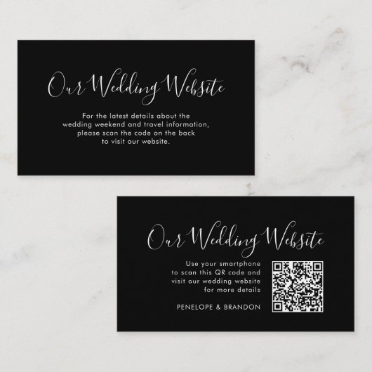 Sleek Modern Website Design エンクロージャーカード (正面/裏面)