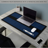 Sleek Navy Blue Executive Tech Desk Mat デスクマット