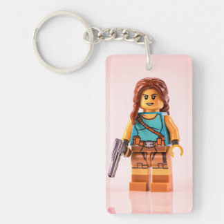 "Sleek Rectangle Keychain – Minimalist Design with キーホルダー