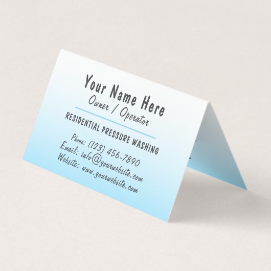 Sleek Residential Pressure Washing Before After 名刺 (裏面)