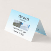 Sleek Residential Pressure Washing Before After 名刺 (正面)