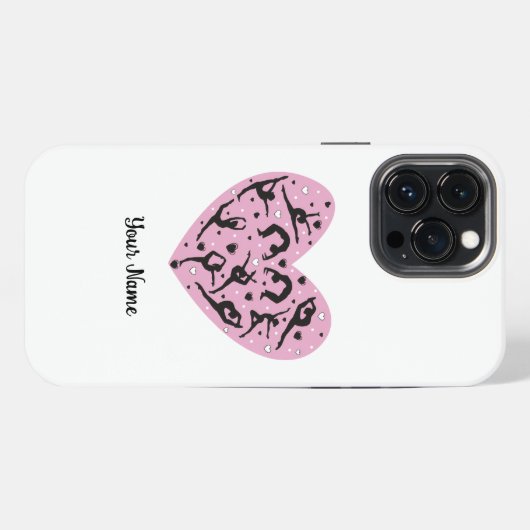 Sleek Rhythmic Gymnastics Personalized Phone Case iPhoneケース (裏面横)