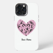 Sleek Rhythmic Gymnastics Personalized Phone Case iPhoneケース (裏面)