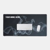 Sleek Smoked Glass Translucent Large デスクマット (キーボード&マウス)