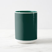 Sleek Two-Tone Mug in Deep Hunter Green Finish ツートーンマグカップ (中央)