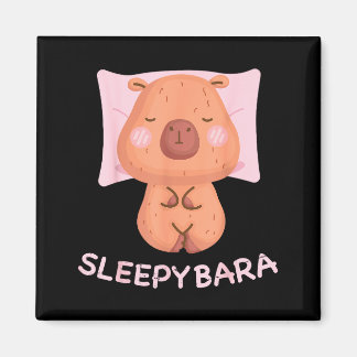 Sleeng Capybara Pajamas Nightgown Sleepybara Roden マグネット