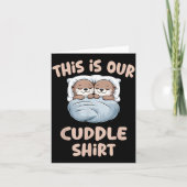 Sleeng Otter Couple This Is Our Cuddle  カード (正面)