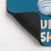 Sleeng Otter Couple This Is Our Cuddle マウスパッド (コーナー)