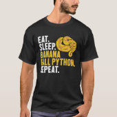 Sleep 食べ Banana Ball Python Repeat Banana Ball Py Tシャツ (正面)