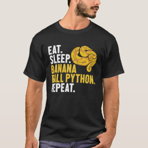 Sleep 食べ Banana Ball Python Repeat Banana Ball Py Tシャツ