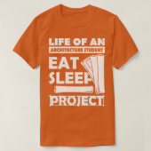 Sleep 食べ Project Architecture Student Gift Tシャツ (デザイン正面)