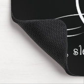 Sleep 食べ Purr -ファンシースタイル文字。 マウスパッド (コーナー)
