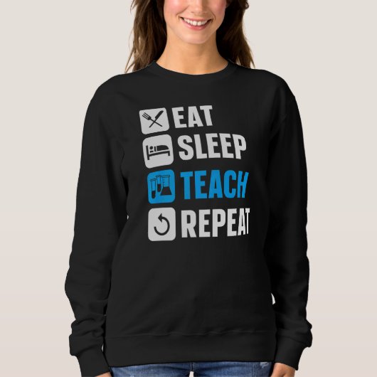 Sleep 食べRepeatScienc教授(SLEEP) スウェットシャツ (正面)