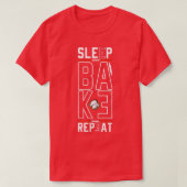 Sleep Bake Repeat Baking Baker Bakery Bread Baking Tシャツ (デザイン正面)