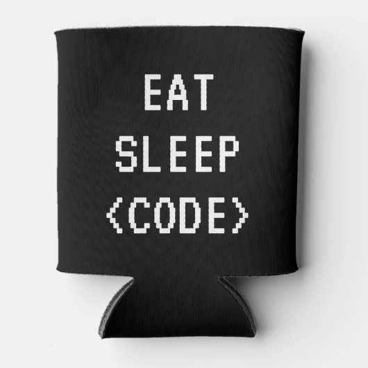 SLEEP CODEプ食べログラおもしろいミング引用文は冷却可能 缶クーラー (正面)