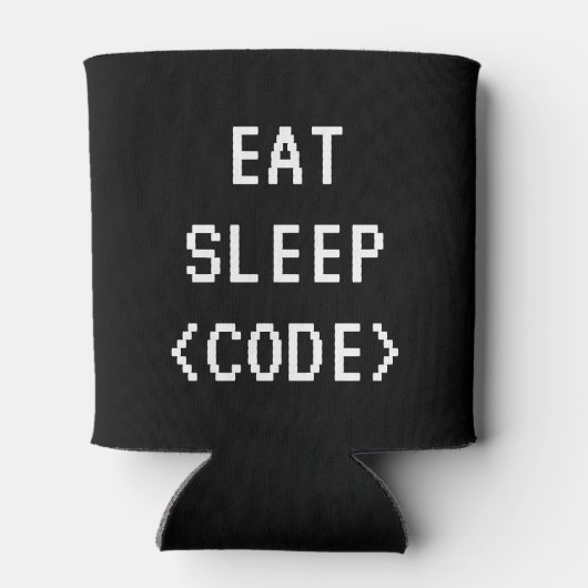 SLEEP CODEプ食べログラおもしろいミング引用文は冷却可能 缶クーラー (裏面)