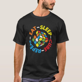 Sleep Cube食べ Repeatキューブおもしろいパズル速度 Tシャツ