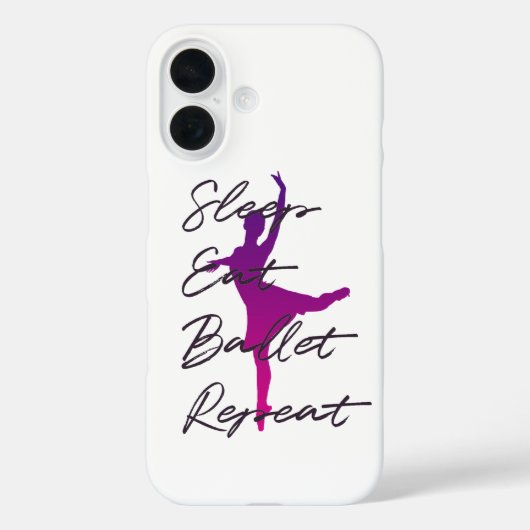 Sleep Eat Ballet Repeat Balletcore – Pink Dance  Case-Mate iPhoneケース (裏面)