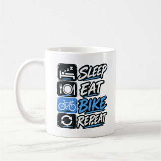 Sleep Eat Bike Repeat コーヒーマグカップ