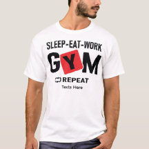 Sleep Eat Work Gym Repeat タイポグラフィデザイン