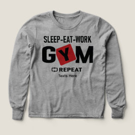 Sleep Eat Work Gym Repeat typography design