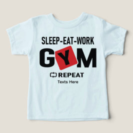 Sleep Eat Work Gym Repeat typography design