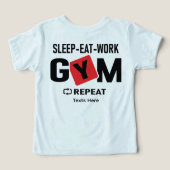 Sleep Eat Work Gym Repeat typography design (デザイン裏面)