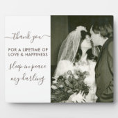 Sleep in Peaceスクリプト写真の思い出 フォトプラーク (正面)