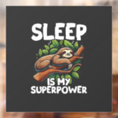 Sleep is My Superpower Sloth T-Shirt ウィンドウサイン (シート2)