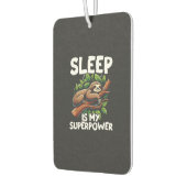 Sleep is My Superpower Sloth T-Shirt カーエアーフレッシュナー (左)