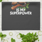 Sleep is My Superpower Sloth T-Shirt キッチンタオル (折り畳み)
