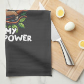 Sleep is My Superpower Sloth T-Shirt キッチンタオル (四つ折り)