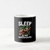 Sleep is My Superpower Sloth T-Shirt コーヒーマグカップ (中央)