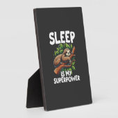 Sleep is My Superpower Sloth T-Shirt フォトプラーク (側面)