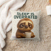 Sleep Is Overrated Sloth – Funny Gift New Parents クッション (ブランケット)