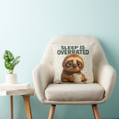 Sleep Is Overrated Sloth – Funny Gift New Parents クッション (椅子)